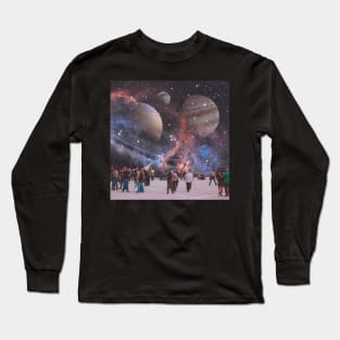 Cosmic Skyline Long Sleeve T-Shirt